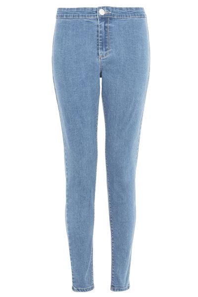 Mid Blue High Waist Skinny Jeans