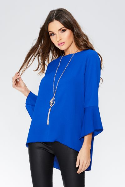 Royal Blue Necklace Top
