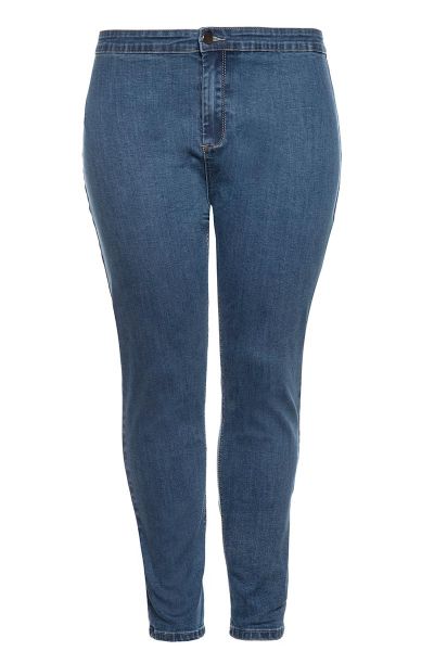 Curve Blue Stretch High Waist Jeans