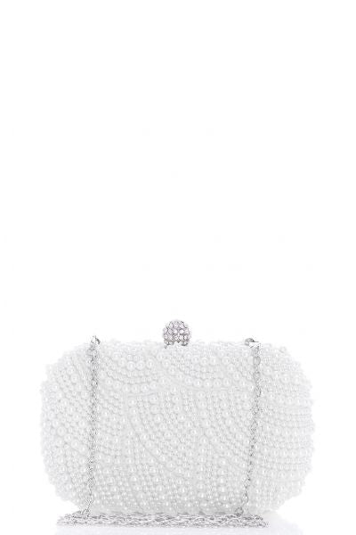 White Pearl Box Bag